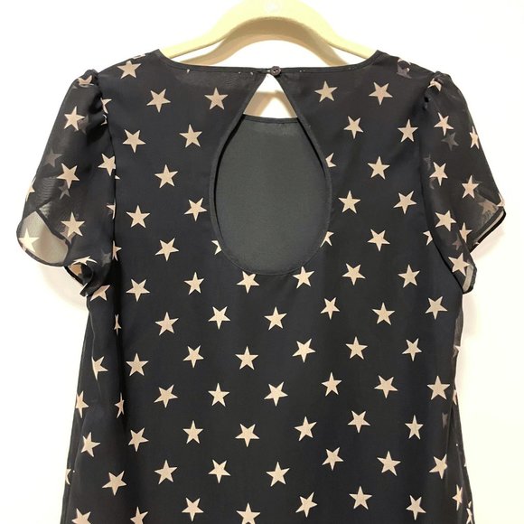 Anthropologie Blouse Printed Shirt with Puff Sleeves NWOT - Size S - Picture 8 of 9